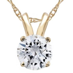 1/2ct TW 14k Yellow Gold Round Cut Real Diamond Solitaire Pendant Necklace - Click1Get2 Deals&set=par&price_min=200&sale=mega Discount&set=par&discount=60 Or More&sale=mega Discount