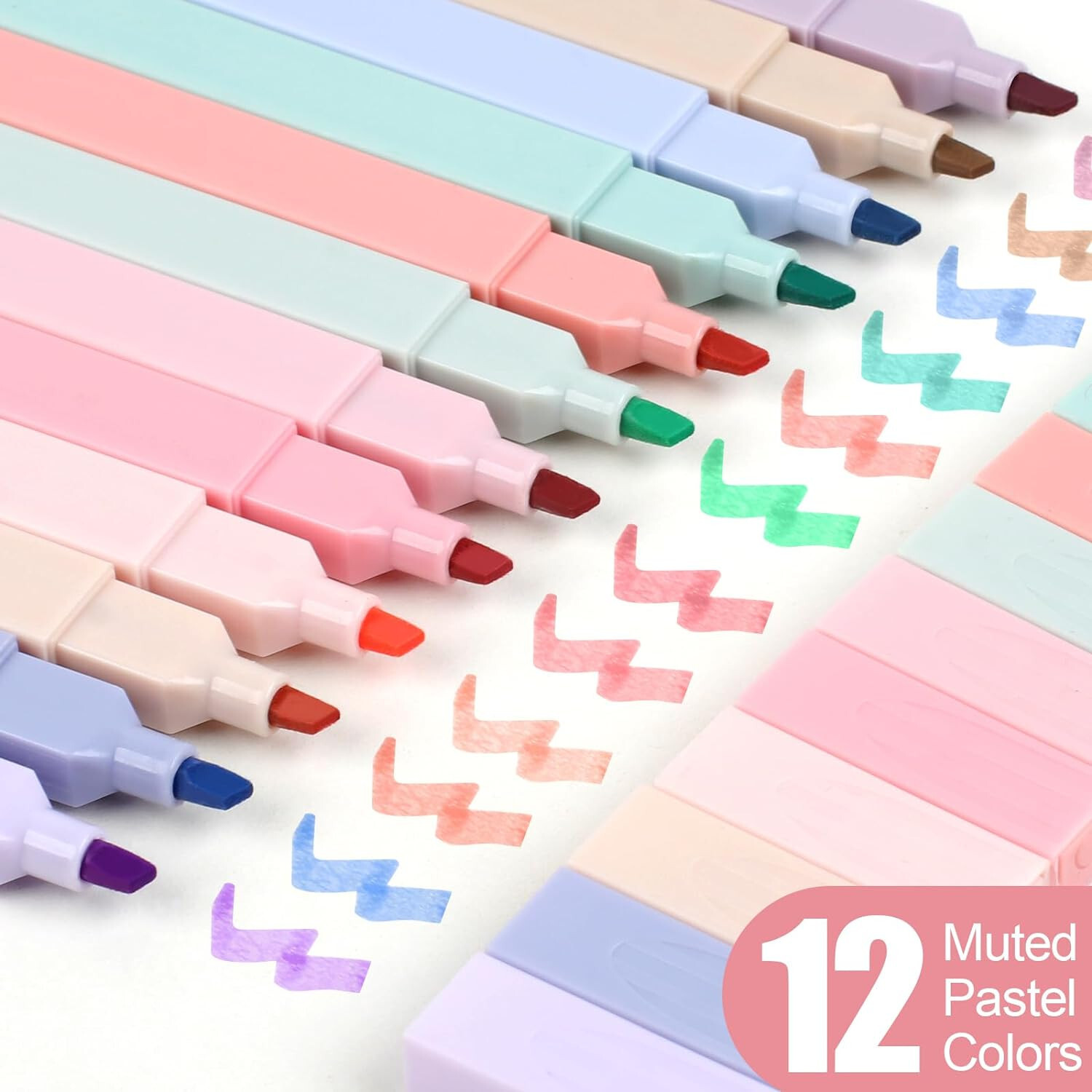 BIBLE HIGHLIGHTERS: Pastel, No Bleed (12 Color Set)-image
