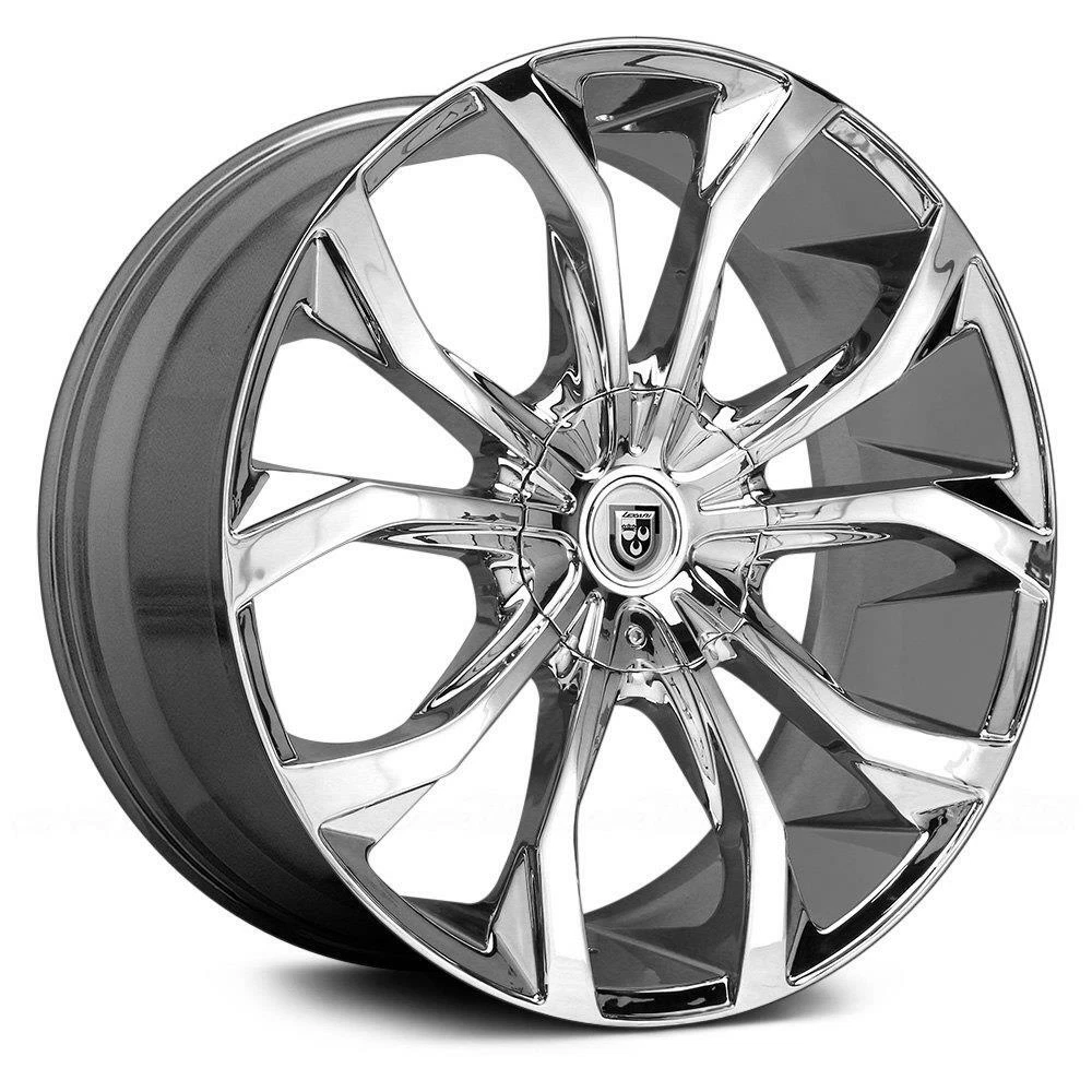 20 inch 20x8.5 Lexani LUST Chrome wheel rim 5x120 +35