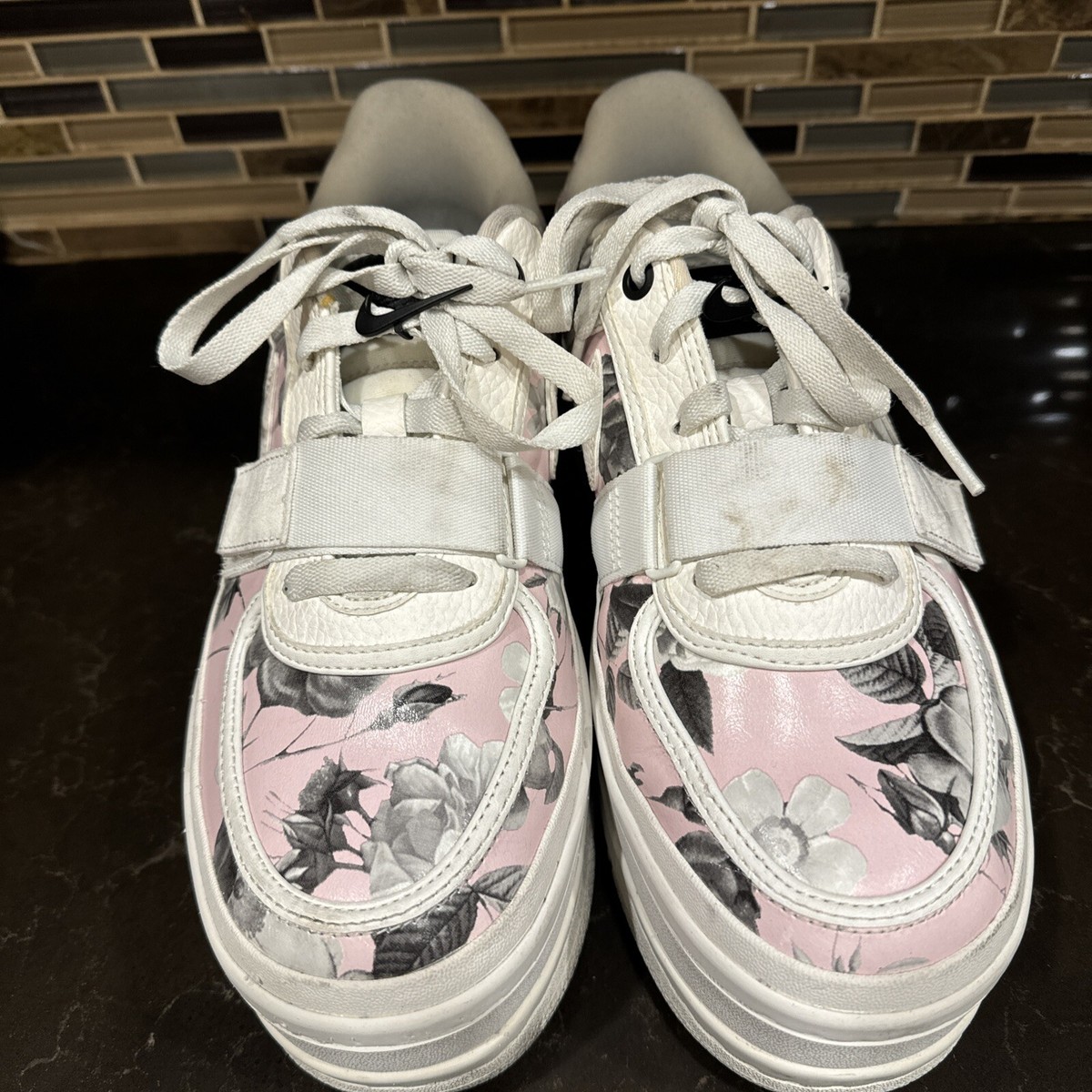 Nike Vandal 2K Shoes Womens 9.5 White Summit Floral Pink
