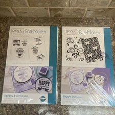 Lot 2 Gina K Designs Therm O Web Foil-Mates Elegant Damasks Wedding