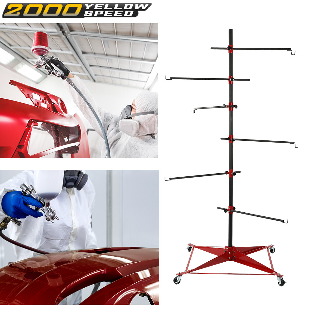 Auto Body Door Fender Panel Holder Tree Center Post Hang Paint Stand Adjustable