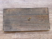 Antique Ingraham Mantel Clock Back Door With Latch & Nail