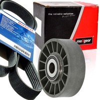 Bosch 6PK1980 Keilrippenriemen + Rolle FüR Mercedes C124 W124 W201 1.8-2.3