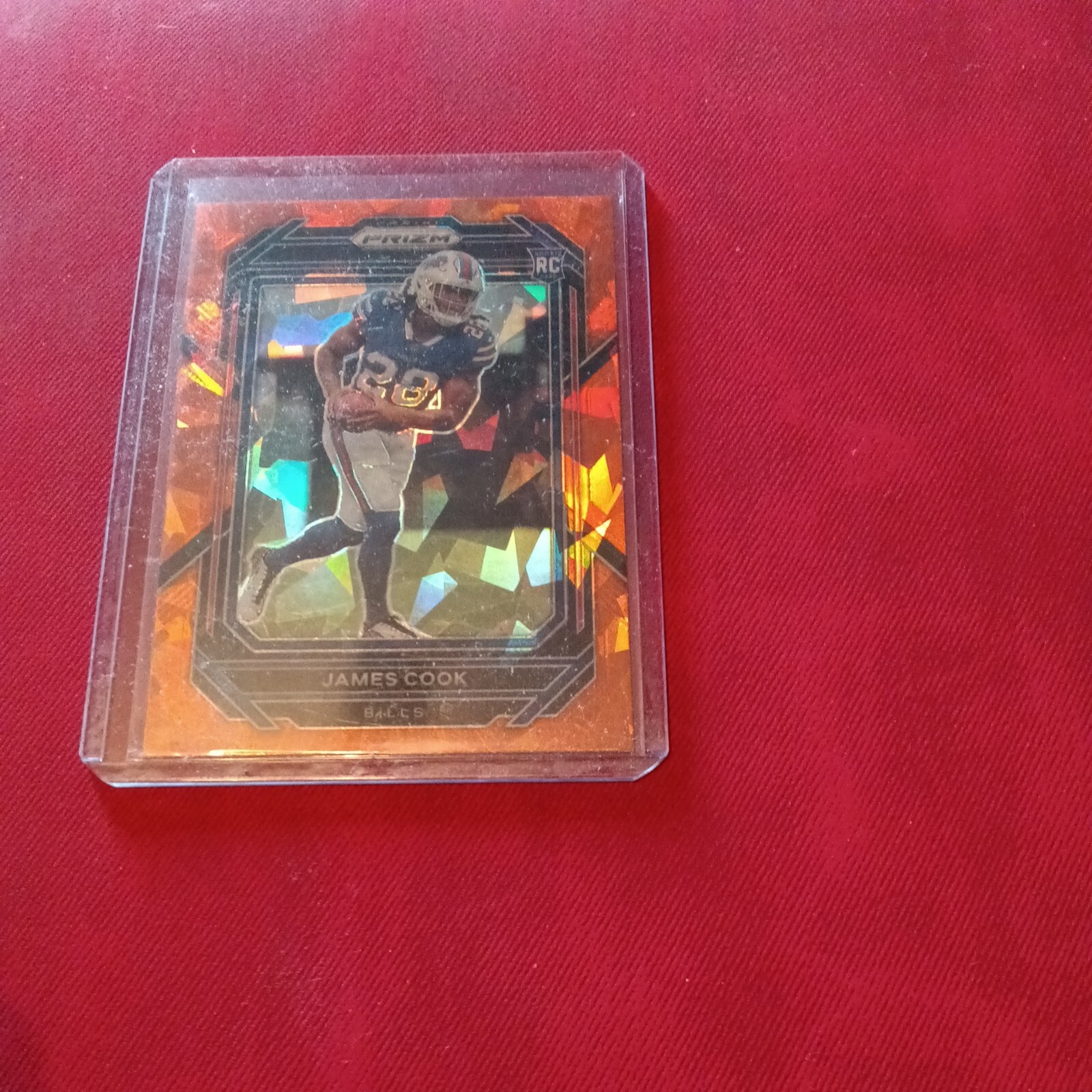 2022 Panini Prizm - Rookies Orange Ice Prizm #319 James Cook (RC)