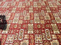 Manor House Wilton Persian Panel Red Polypropylene Roll End 4x2.49m Manor House Wilton Persian Panel Red Polypropylene Roll End 4x2.49m