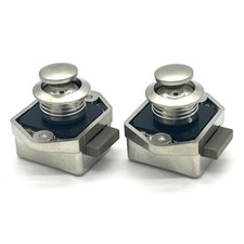 Push Button Cabinet Cupboard Campervan Motorhome Camper Door Catch Locks 2 Pack
