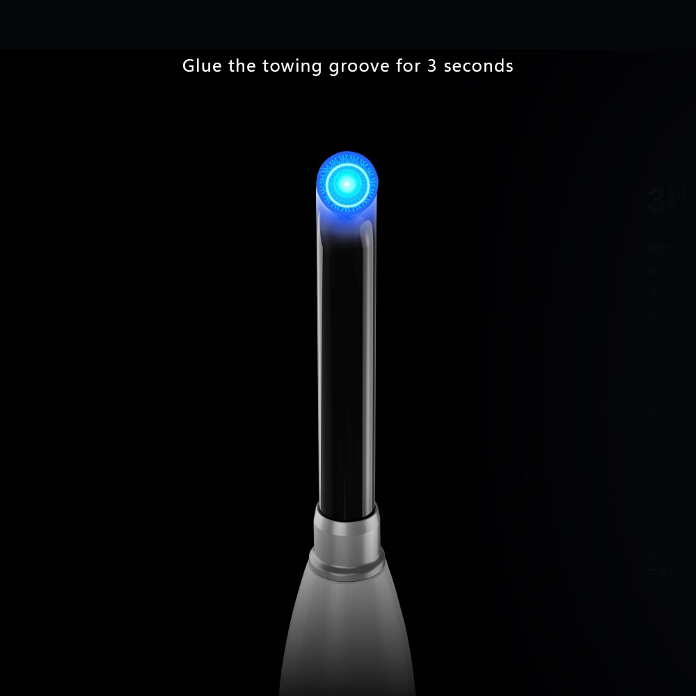 Original Woodpecker BCure Plus LED Curing Light 2 Batteries Metal Head