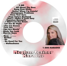 CUSTOM KARAOKE MEGHAN TRAINOR 20 GREAT SONG cdg CD G RARE 3AM MOM NO  MORE