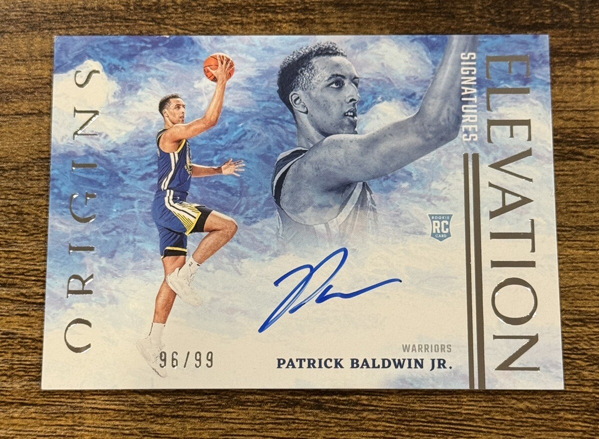 2022-23 Panini Origins Patrick Baldwin Jr Elevation Signatures Auto RC /99 SSP