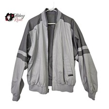 Vintage Member s Only Jacket Reversible Size Large Gray