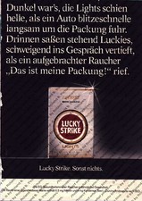 Lucky Strike Werbung Anzeige Reklame