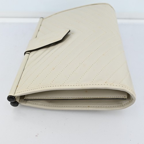 Authentic SAINT LAURENT YSL Clutch bag purse leather R3585CPS705 - Picture 3 of 23