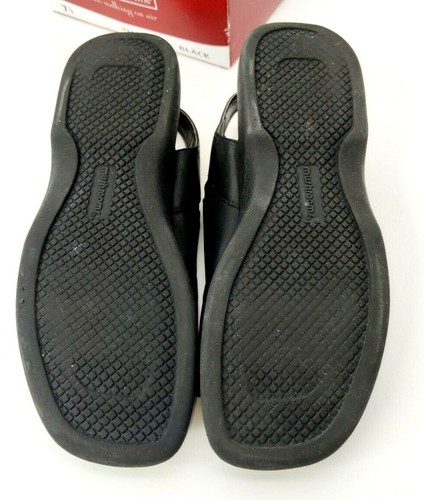 Sandalias para caminar acolchadas negras para mujer Mushrooms usadas talla 7,5 ADJ - Imagen 4 de 5