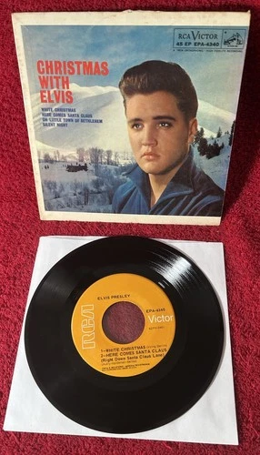 Christmas With Elvis/Orange Label EPA-4340 / MEGA RARE 45 EP
