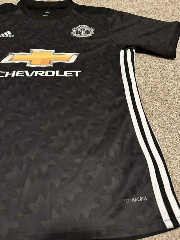 Camiseta Manchester United Ibrahimovic #10 Camiseta Grande Visitante Camiseta de Fútbol Adidas Foto 3 de 4