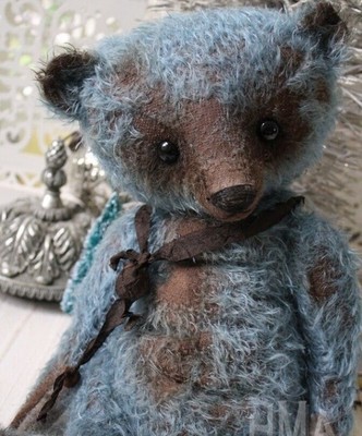 Handgefertigter Mohair Bär Made In England  㠁�㠁�㠁�㠁�㠁�㠁�Ooak