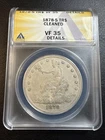 1878-S TR Silver Trade Dollar ANACS VF 35 Cleaned Nice Coin See Pics