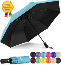 Windproof Travel Umbrella -Automatic Umbrellas for Rain Compact Folding Umbrella