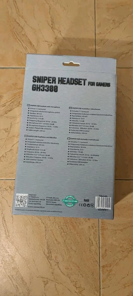 Gamung Headset Sniper GH3300 Neu  7.1 Virtual Surround Sound - Bild 2 von 2