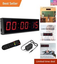 High-Visibility 2.3-Inch LED Countdown Timer Stopwatch for Fitness Training