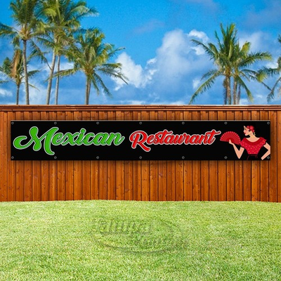 #ad MEXICAN RESTAURANT Advertising Food Business Vinyl Banner Flag Sign USA XL01864 $159.99