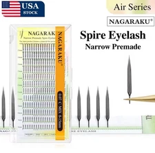 NAGARAKU Narrow Premade Spire Eyelash Anime Effect Soft Plume Fluttering Eyelash