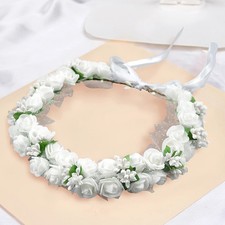 Sweety Boho Flower Crown Handmade Simulated Flower Hair Hoop Outdoor Photography