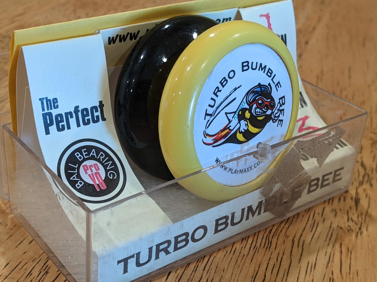 Vintage Turbo Bumble Bee Yoyo Playmaxx Translucent Box 1998 RARE