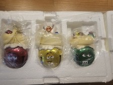 Ashton Drake M&M's Sleigh Bells Ornaments Christmas Chocolate Capers Holiday