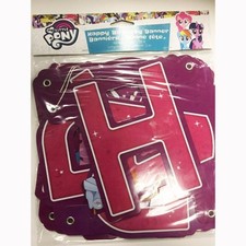 My Little Pony The Movie Jointed Happy Birthday Banner Party Supplies New