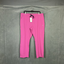 Figs Yola Skinny Scrub Pants Womens Size Medium Electric Orchid