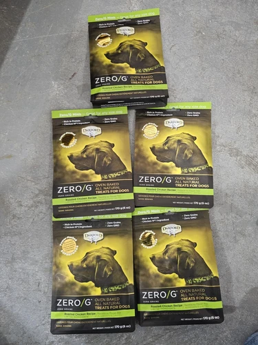 5 Bags DARFORD-Zero/G Minis Roasted Chicken Recipe 6oz. Oven Baked Dog Treats