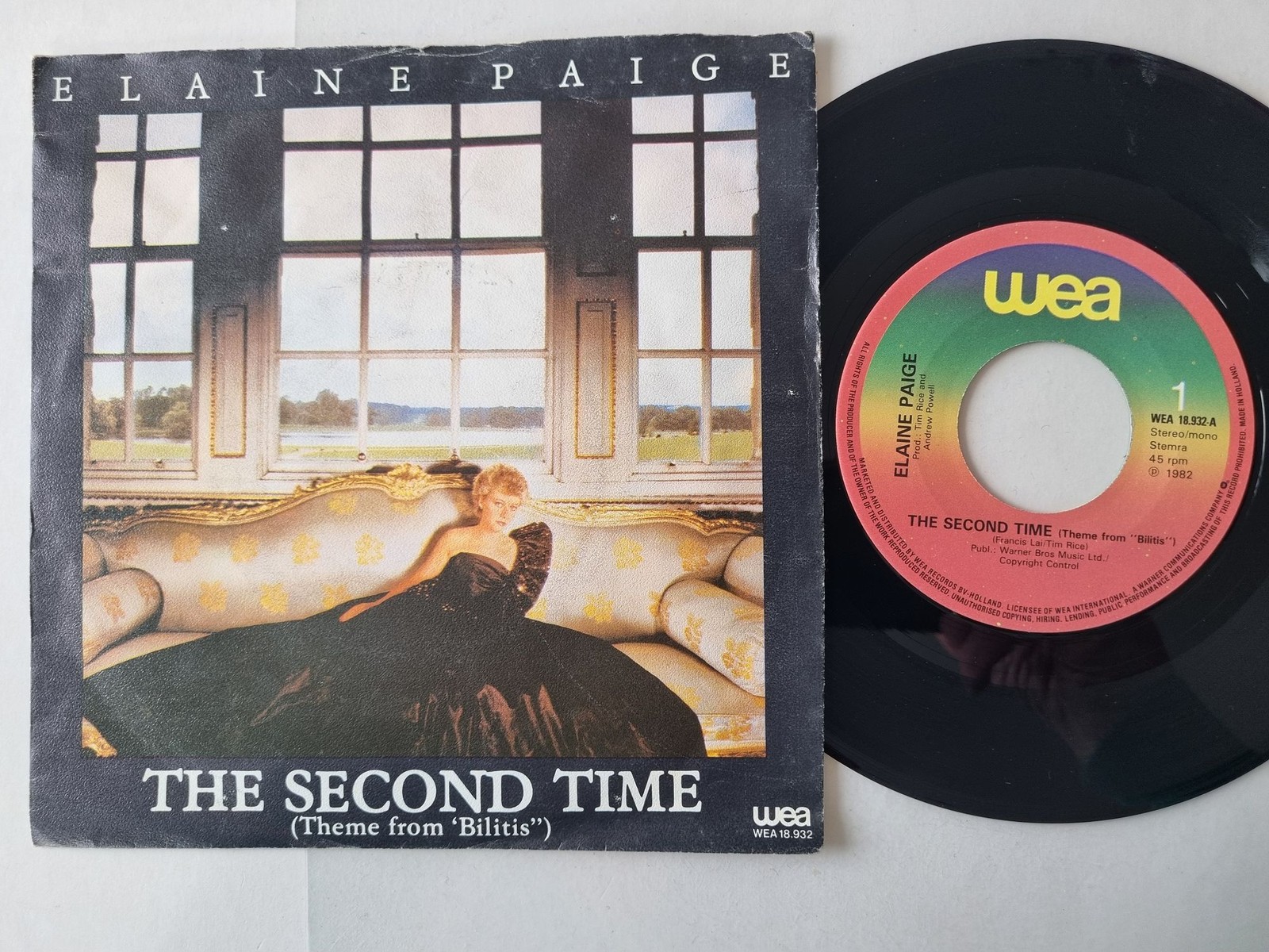 Elaine Paige - The Second Time 7'' Vinyl Holland