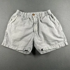 Chubbies Shorts Mens Small Washed Fade Gray Elastic Waist Cotton Shorts *Stain