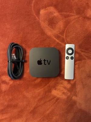 Apple TV 3rd Generation 8GB HD Streamer A1469 With Remote And Power Cable