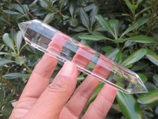 13 Sided Vogel Style Natural  Clear Quartz Crystal Wand DT Point 132.6g