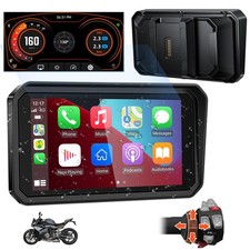 6 Inch QLED Motorcycle CarPlay GPS Fit for BMW, 1000 Nits Bright Waterproof H...