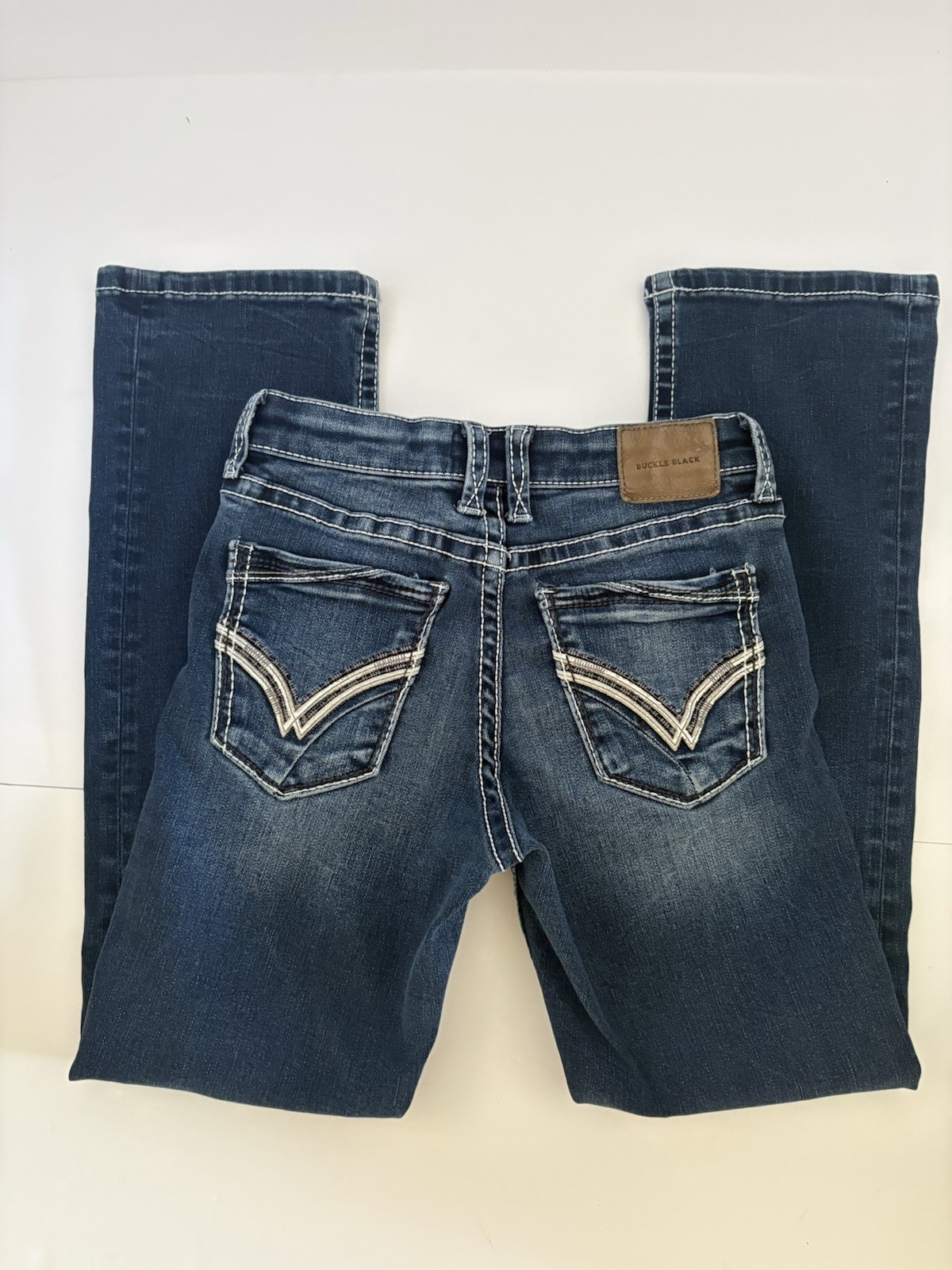 Buckle Black Jeans Kids Size 12 Bootcut Fit.109 Dark Wash Stretch Denim Pants