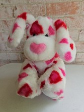 Build A Bear Hearts Fur You Puppy Dog 2008 Valentine's Plush Red Pink Stuffed