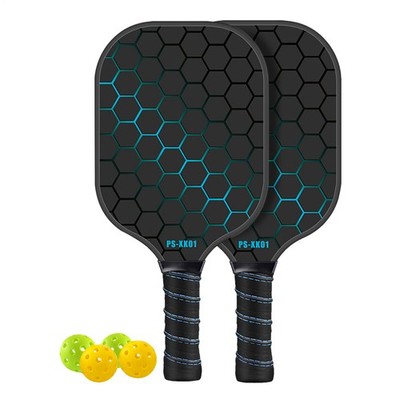 Blaue Pickle Ball Paddel und Bälle Pickle Ball Kit Paddelballschläger