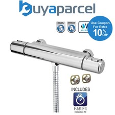 Image of Triton Thermostatic Bar Mixer Shower Round Chrome Valve Only 150mm Fast Fit Kit