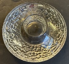 Orrefors Sweden Glass Discus Candle Holder