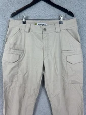 First Tactical Pants Mens 36x30 Beige Tan Cargo Ripstop Utility Outdoor Workwear