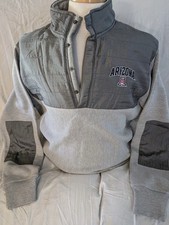 University of Arizona Wildcats Champion 1/4 Button Down Pullover-Large-NWT