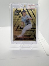 2024 Leaf Press Pass Premium Bobby Miller Los Angeles Dodgers Gold Superfactor