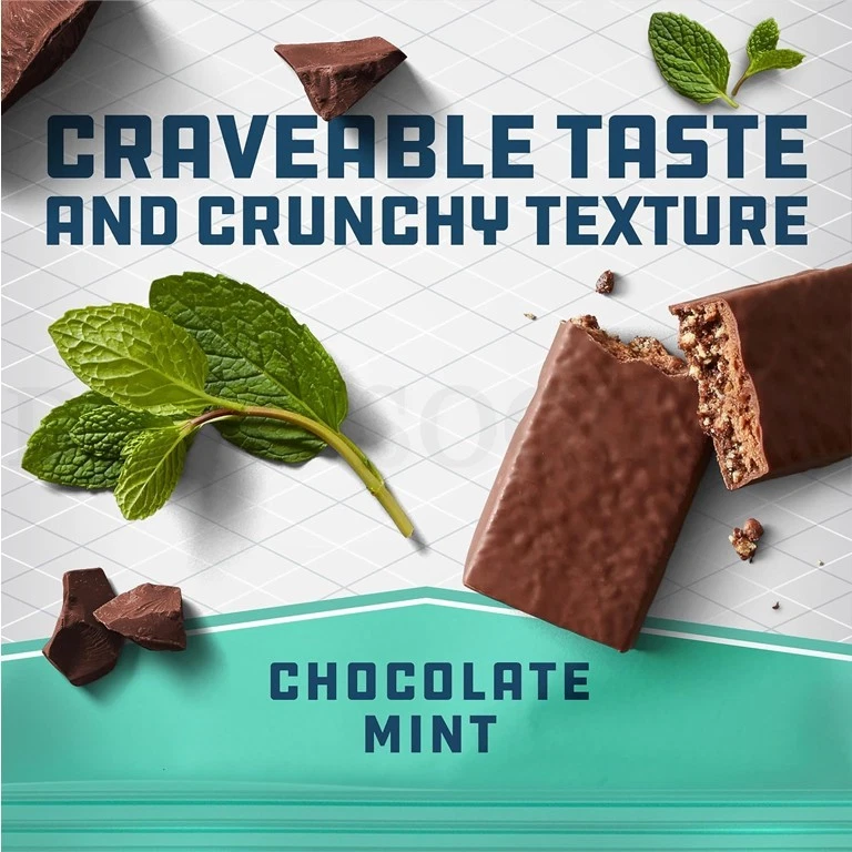 CLIF BUILDERS Barra Proteica Chocolate Sabor Menta 20g Proteína 2.4oz Lote de 24 Barras Foto 4 de 4