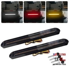 3 Color LED Trailer Tail Light, Amber Red White, Brake Stop Turn Signla