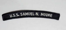 US Navy U.S.S. SAMUEL N. MOORE  Allen M. Sumner-Class Destroyer Arc Tab Segment
