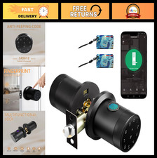 Keyless Entry Smart Door Knob, Fingerprint Touchscreen, App Control, Auto Lock